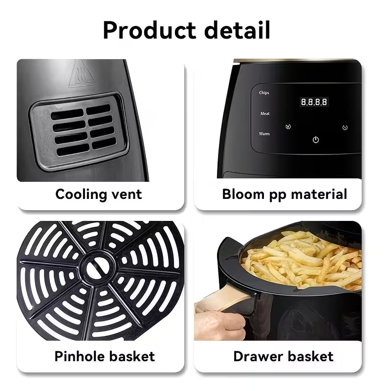 Large Capacity Multifunctional Fully Automatic Intelligent Cooking Air Fryer