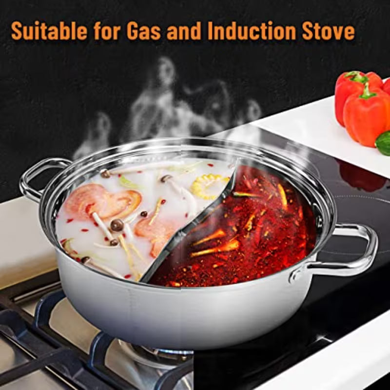 Stainl Steel Hot Pot with Divider