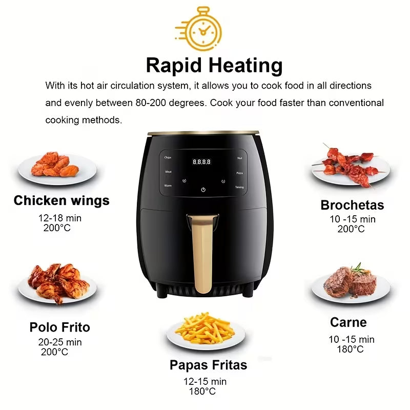 Large Capacity Multifunctional Fully Automatic Intelligent Cooking Air Fryer